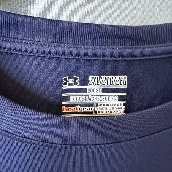 🎉5 for $45🎉Under Armour Tshirt Shirt Man Size 2XL Blue - Picture 4 of 6